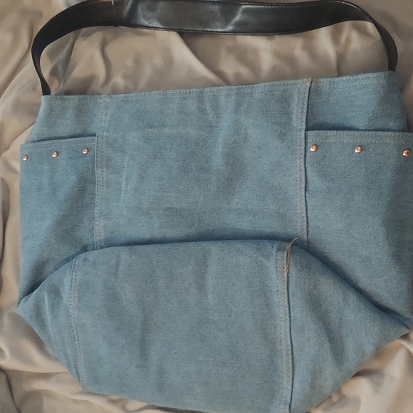 Victoria's Secret Denim tote bag NWOT - Picture 4 of 9
